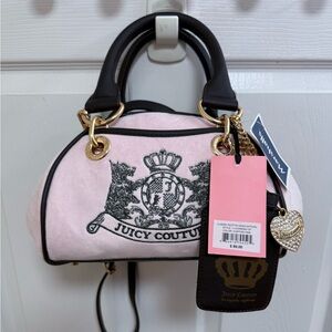 NWT Viral Classic Scottie Dog Satchel In Chiffon Pink